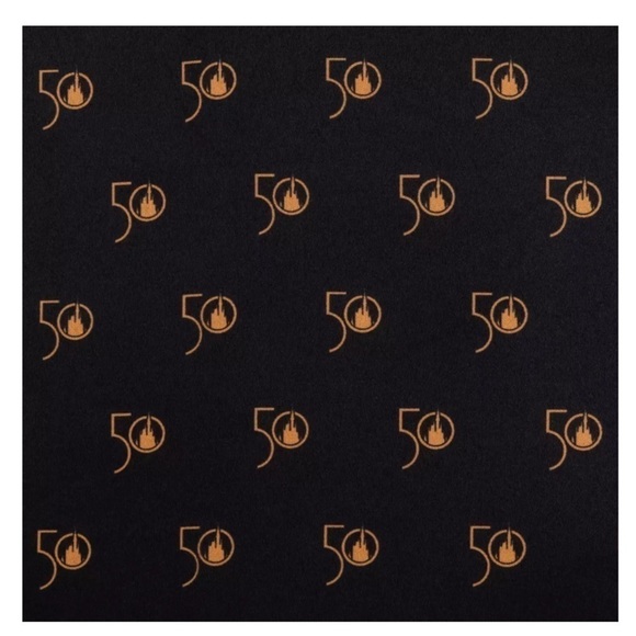 Mickey Mouse Walt Disney World 50th Anniversary Leather Gold Loungefly Backpack - Picture 3 of 13